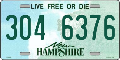 NH license plate 3046376