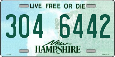 NH license plate 3046442