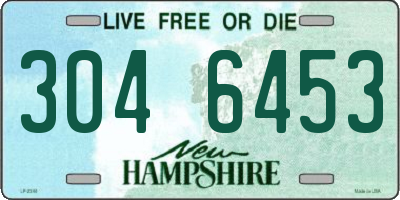 NH license plate 3046453