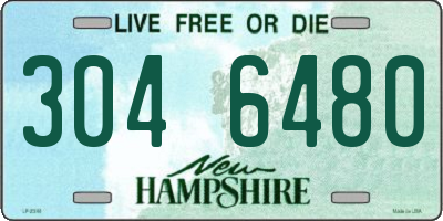 NH license plate 3046480
