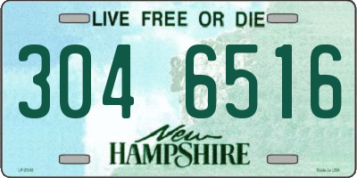 NH license plate 3046516