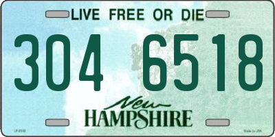 NH license plate 3046518