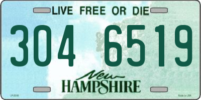 NH license plate 3046519