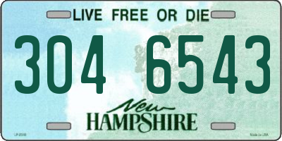 NH license plate 3046543