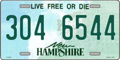 NH license plate 3046544
