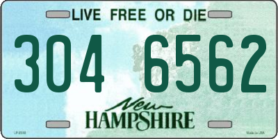 NH license plate 3046562