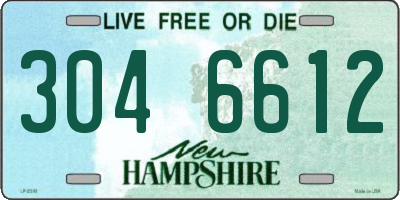 NH license plate 3046612