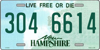 NH license plate 3046614