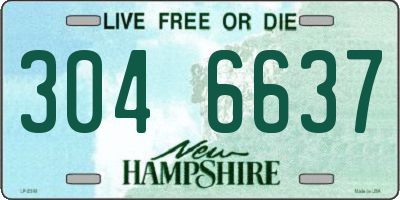 NH license plate 3046637