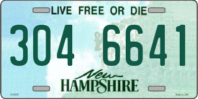 NH license plate 3046641