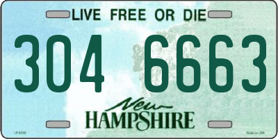 NH license plate 3046663
