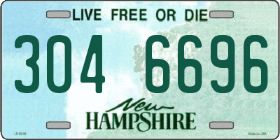 NH license plate 3046696