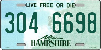 NH license plate 3046698