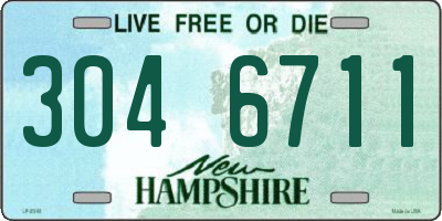 NH license plate 3046711
