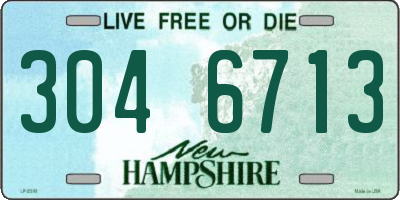NH license plate 3046713
