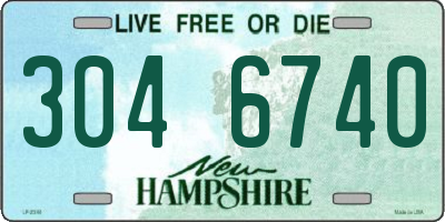 NH license plate 3046740