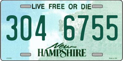 NH license plate 3046755