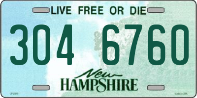 NH license plate 3046760