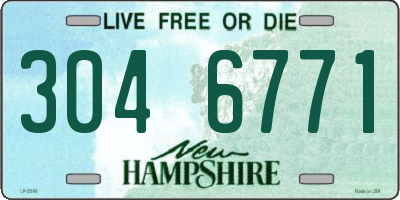 NH license plate 3046771