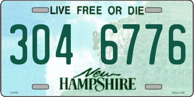 NH license plate 3046776