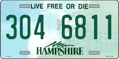 NH license plate 3046811