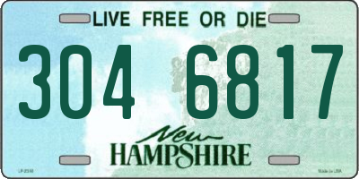 NH license plate 3046817
