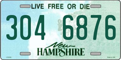 NH license plate 3046876