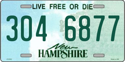 NH license plate 3046877