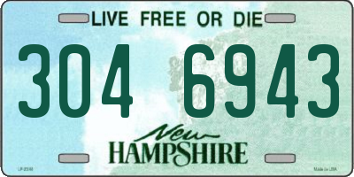 NH license plate 3046943