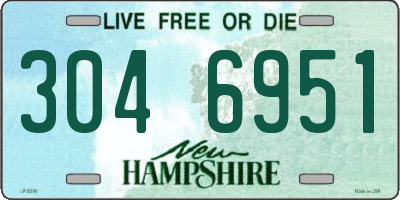 NH license plate 3046951