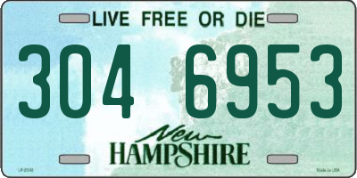 NH license plate 3046953
