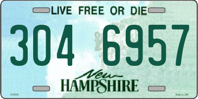 NH license plate 3046957