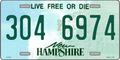 NH license plate 3046974