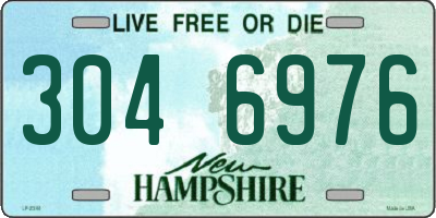 NH license plate 3046976