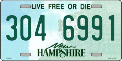 NH license plate 3046991