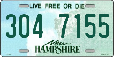 NH license plate 3047155