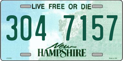 NH license plate 3047157