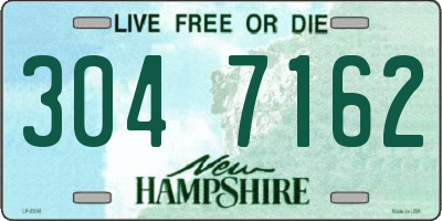 NH license plate 3047162