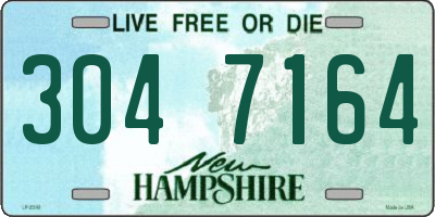 NH license plate 3047164