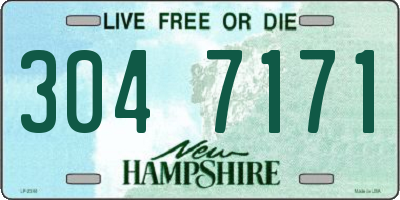 NH license plate 3047171