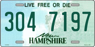 NH license plate 3047197