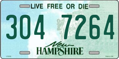 NH license plate 3047264