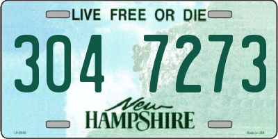 NH license plate 3047273
