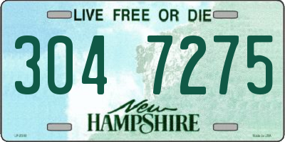 NH license plate 3047275