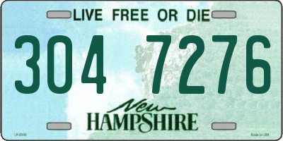NH license plate 3047276