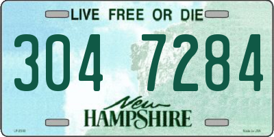 NH license plate 3047284