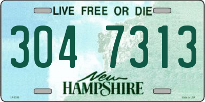 NH license plate 3047313