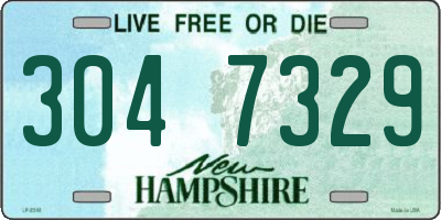 NH license plate 3047329