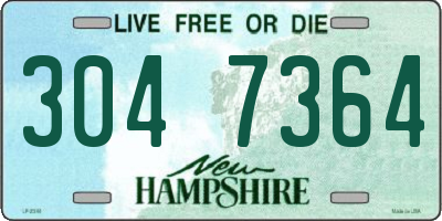 NH license plate 3047364