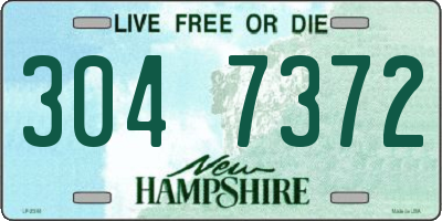 NH license plate 3047372